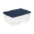Sterilite Latching Box with Lid - Marine Blue Perspective: front