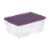 Sterilite Moda Purple Latching Box with Lid Perspective: front