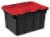 Sterilite Hinged Lid Industrial Tote Perspective: front