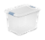 Sterilite Latching Lid Storage Box - White/Clear Perspective: front