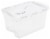 Sterilite Storage Box with Hinged Lid - Clear Perspective: front