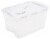 Sterilite Storage Box with Hinged Lid - Clear Perspective: front