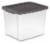 Sterilite Storage Tote with Lid - Clear/Gray Perspective: front