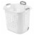 Sterilite Wheeled Laundry Basket - White Perspective: front