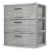 Sterilite 3 Drawer Wide Weave Storage Tower - Cement Perspective: front