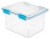 Sterilite Gasket Storage Tote Perspective: front
