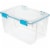 Sterilite Gasket Box - Clear Perspective: front