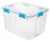 Sterilite Gasket Box - Clear Perspective: front