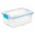 Sterilite Gasket Storage Box - Blue Aquarium Perspective: front