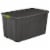 Sterilite Large 45 Gal Wheeled Latching Storage Tote Boxes, Gray/Green (4 Pack) Perspective: front