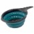 Squish 6013577 Gray & Teal Polypropylene, TPR Collapsible Colander Perspective: front