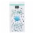 Earth Therapeutics Moisturizing Foot Sock - White with Footprints - 1 Pair Perspective: front