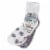 Earth Therapeutics Thera Soft Grey Polka Dot Moisturizing Socks Perspective: front