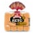 Brownberry Keto White Buns Perspective: front