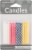 Creative Converting Assorted Striped Candles Perspective: front