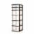 Homz 6-Drawer Plastic Bedroom & Closet Organizer Storage, Clear/Black Frame Perspective: front