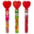 Valentine's Heart Tubes Fruity Chewy Candy Perspective: front