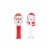 PEZ Christmas Ornament Candy Dispenser Pack Perspective: front