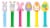 Pez Assorted Easter Candy Dispenser Perspective: front