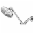 Waterpik RainFall Plus Chrome Shower Head - Silver Perspective: front