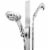 Waterpik® Magnetic Slide Strip Handheld Shower Head - Chrome Perspective: front