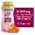 Nature’s Bounty Optimal Solutions Hair Growth Peach Mango Gummies with 10,000 mcg Biotin Perspective: front