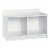 ClosetMaid Cubical Heavy Duty Small Wood 2-Cube Storage Bench - White Perspective: front