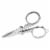 3" Folding Scissors, Chrome Plated Perspective: front