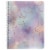 Top Flight Wide Rule Watercolor Geo Notebook - 70 Sheet - Assorted Perspective: front