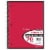 Top Flight Wide Ruled 1-Subject Notebook Perspective: front