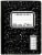 Top Flight Quad Rule Composition Book - 100 Sheets - Black/White Perspective: front