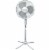 Comfort Zone Oscillating Pedestal Quad Pod Fan - White Perspective: front