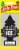 Little Trees Black Ice Car Fresheners Perspective: front