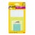 Post-it® Brand Study Note Pack - Assorted Perspective: front