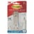 Command Satin Nickel Large Double Bath Hook Perspective: front