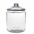 Anchor Hocking Heritage Hill Clear Glass Jar Perspective: front