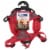 Animal Supply Company Coastal® Pet Sport Wrap Adjustable Harness - Grey & Red Perspective: front