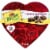 WHITMAN'S SAMPLER Valentine's Day Assorted Milk & Dark Chocolate Candy Floral Heart Gift Tin Perspective: front