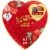 WHITMAN'S SAMPLER Valentine's Day Red Floral Heart Assorted Milk & Dark Chocolate Candy Gift Box Perspective: front