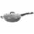 Bialetti Impact Deep Sauté Pan with Glass Lid - Black Perspective: front