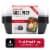 GoodCook® Meal Prep Food Storage Containers - Clear/Black Perspective: front