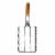 Mr Bar-B-Q Corn on the Cob Grilling Basket Non Stick 4 Cob Cage Design 06633Y Perspective: front