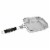Razor Popcorn Maker With Four Aluminum Foil Pans Wooden Handle And Ring Lock Perspective: front