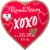 RUSSELL STOVER Valentine's Day Happy Heart Day Assorted Milk & Dark Chocolate Candy Gift Box Perspective: front