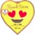 RUSSELL STOVER Valentine's Day Conversation Heart Assorted Milk & Dark Chocolate Gift Box Perspective: front