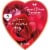 RUSSELL STOVER Valentine's Day Romantic Roses Assorted Milk & Dark Chocolate Heart Gift Box Perspective: front