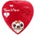 Russell Stover Assorted Milk & Dark Chocolates Heart Valentine Candy Gift Box Perspective: front
