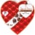 RUSSELL STOVER Valentine's Day Decorative Heart Assorted Milk Chocolate Candy Gift Box Perspective: front