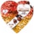 Russell Stover® Assorted Milk & Dark Chocolates Sequin Heart Valentine Candy Gift Box Perspective: front