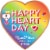 RUSSELL STOVER Valentine's Day Tween Heart Assorted Milk & Dark Chocolate Candy Gift Box Perspective: front
